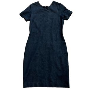 PRAIRIE UNDERGROUND DENIM CHAMBRAY DRESS SIZE LARGE MINIMALIST MODERN STYLISH
